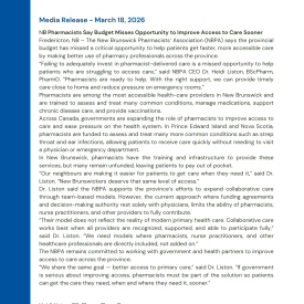 Media Release March 18, 2026